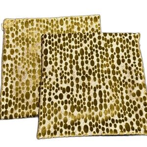 2 D.V. Kap Home Throw Pillow Cover 20”X20 Markle Peridot Decorative Velvet Green